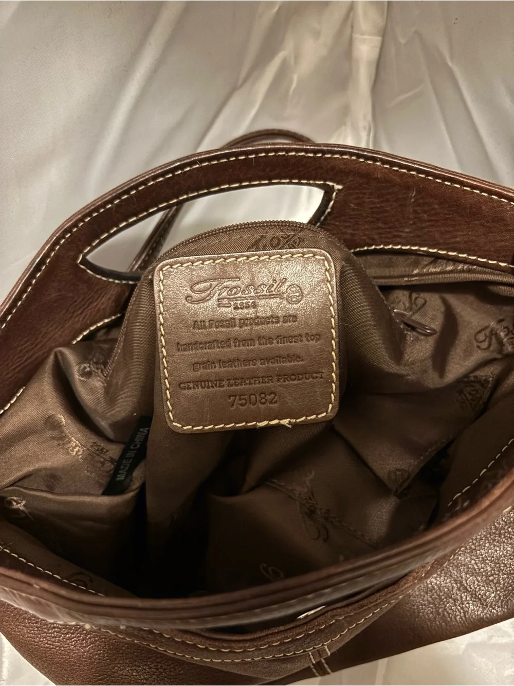 Vintage crossbody fossil bag
